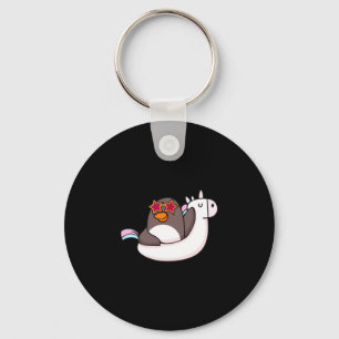 Vacay mode animal cute penguin lover family keychain