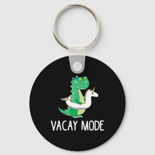 Vacay Mode Cute Dinosaur T Shirt Funny Family Vaca Keychain