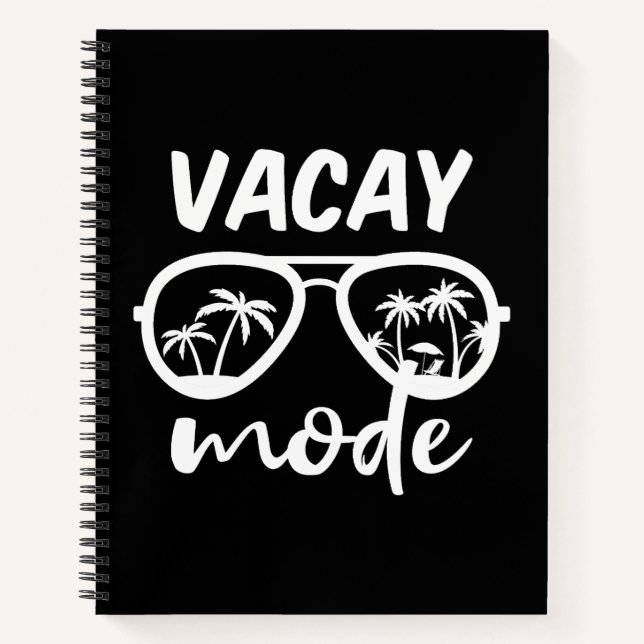 Vacay Mode II - Family Vacation Notebook (Front)