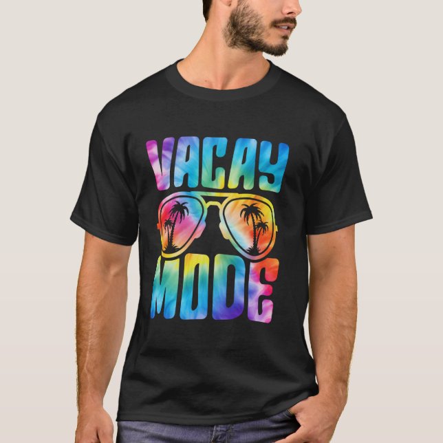 Vacay Mode Palm Tree Beach Vacation Summer Getaway T-Shirt (Front)