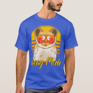 Vacay Mode Retro Sunset Beach Vacation Hamster T-Shirt