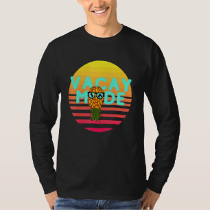 Vacay Mode Retro Swinger Upside Down Pineapple T-Shirt