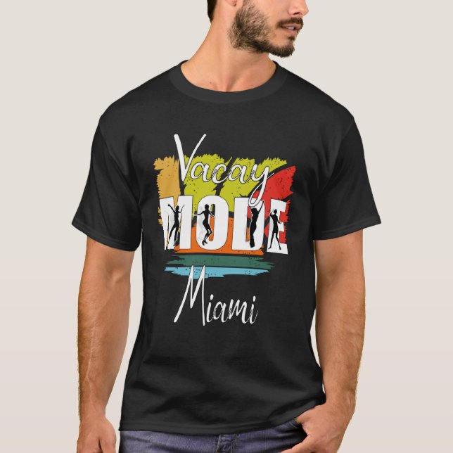 Vacay Mode Summer Beach Vacation T-Shirt (Front)