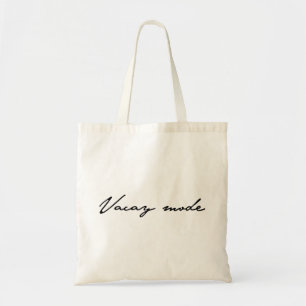 Vacay Mode Summer Calligraphy Tote Bag