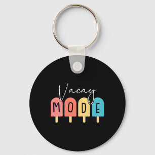 Vacay Mode Summer Family Vacation Beach Cruise Mat Keychain