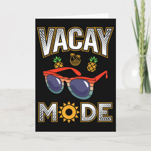 Vacay Mode Summer Vacation Vibes Beach Lover Holid Card