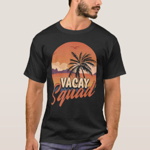 Vacay Squad Beach Palm Summer Trees T-Shirt