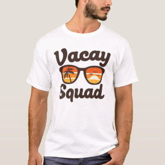 Vacay Squad Beach Retro Sunglasses Vacation Summer T-Shirt