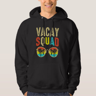 Vacay Squad Funny Beach Summer Vacation Family Mat Hoodie