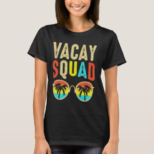 Vacay Squad Funny Beach Summer Vacation Family Mat T-Shirt