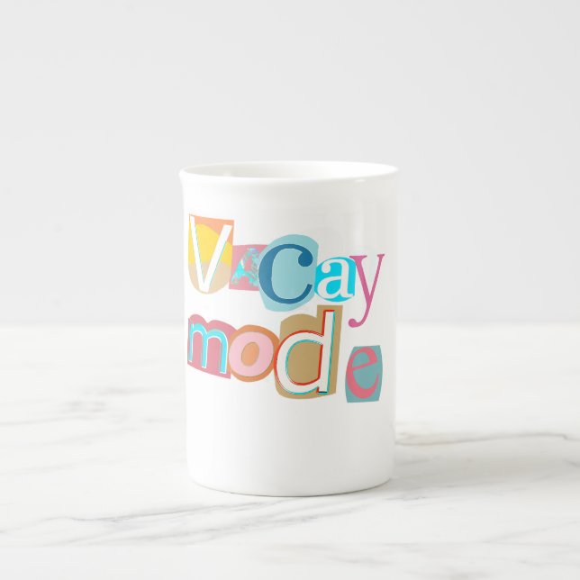 Vacay Summer Bone China Mug (Front)