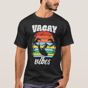 Vacay Vibes Retro Beach Vacation Summer Quote Men  T-Shirt