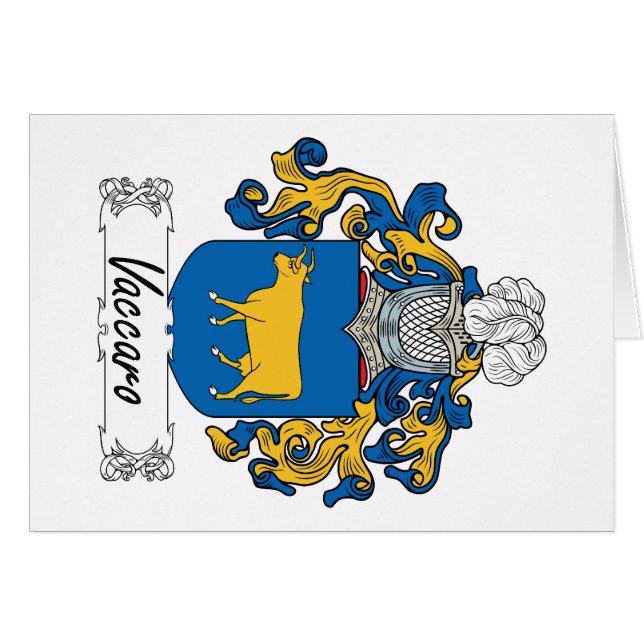 Vaccaro Family Crest (Front Horizontal)
