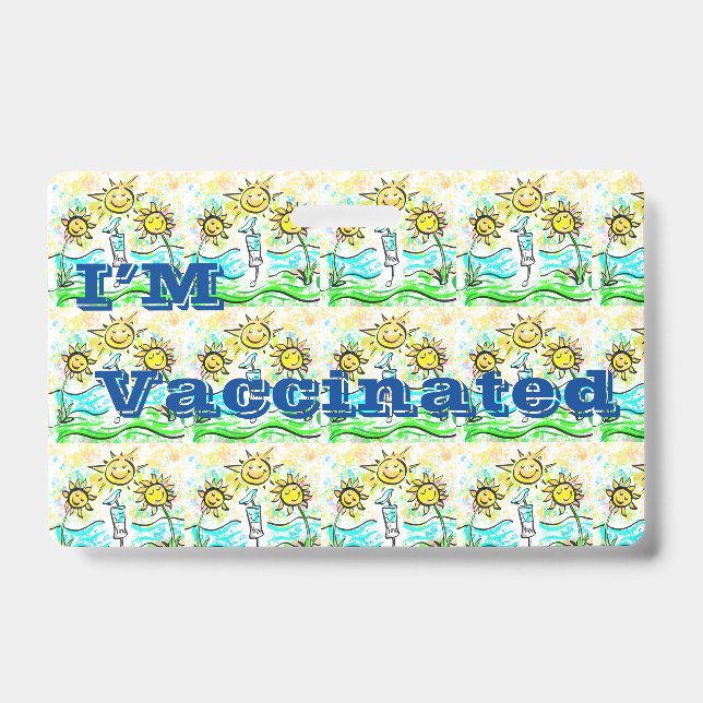 VACCINATED   BADGE (Front)