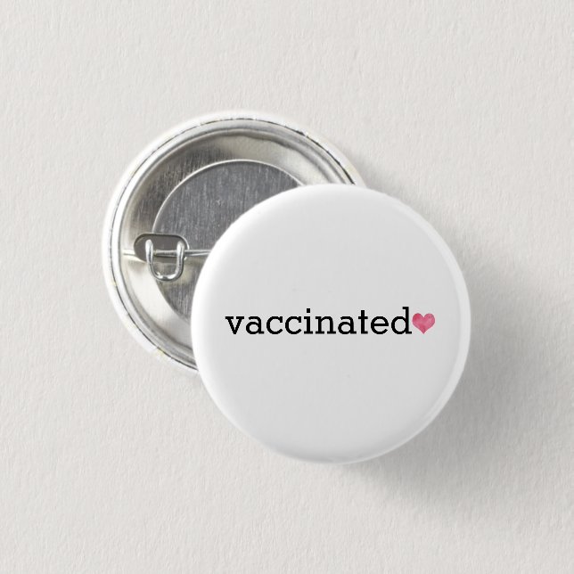 Vaccinated Button (Front & Back)