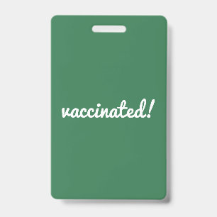 Vaccinated   Coronavirus Covid Pro Vaccine Green Badge