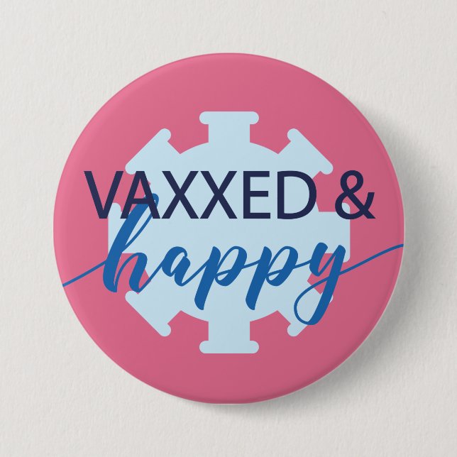  Vaccinated covid button for her (Front)