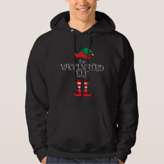Vaccinated Elf Matching Family Christmas Pajama Va Hoodie