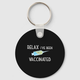 Vaccinated Quote Shirt Cute Funny Shirt Humour Gra Keychain
