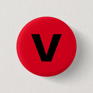 Vaccinated T-Shirt 1 Inch Round Button