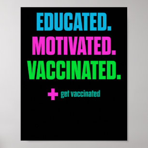Vaccinated Vaccine Pro Vaccination Get Vaccinated Poster