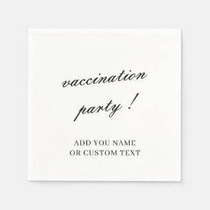 Vaccination Celebration Minimalist Design Napkin