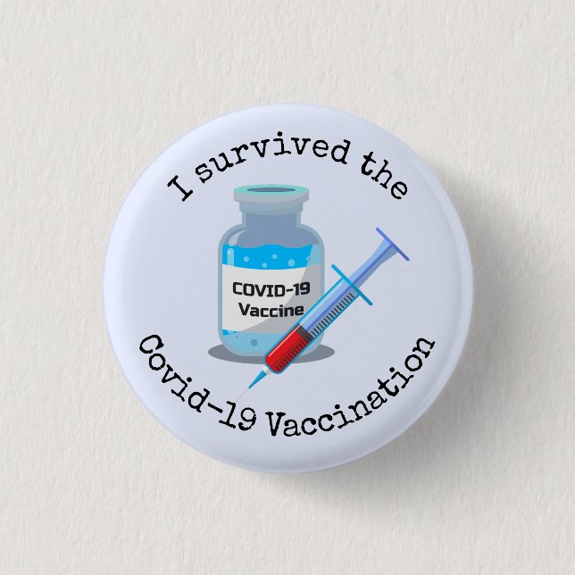 Vaccination Design Button (Front)