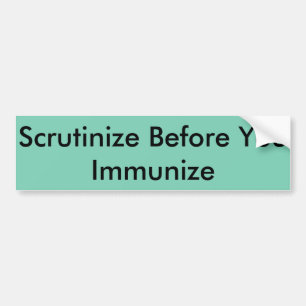 Vaccine Bumper Sticker