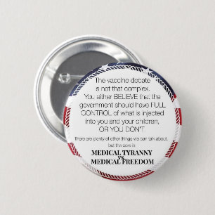 Vaccine debate 2 inch round button