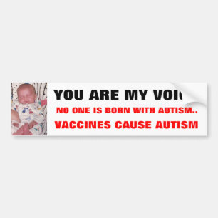 VACCINES CAUSE AUTISM...PLEASE STOP ... BUMPER STICKER