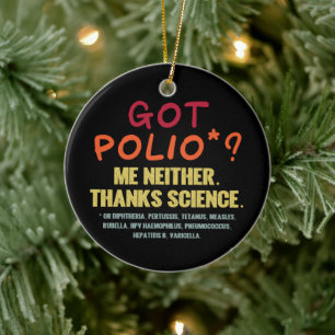 Vaccines Work Thanks Science Epidemiology Student Ceramic Ornament