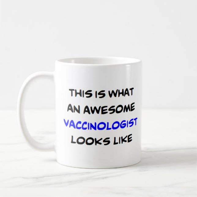 vaccinologist, awesome coffee mug (Left)