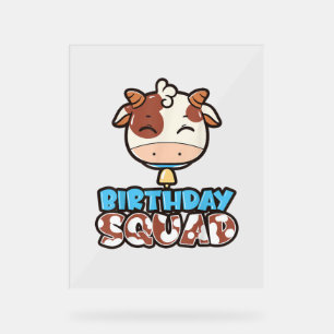 Vache Anniversaire Squad Cattleman Farmer Thème Pa