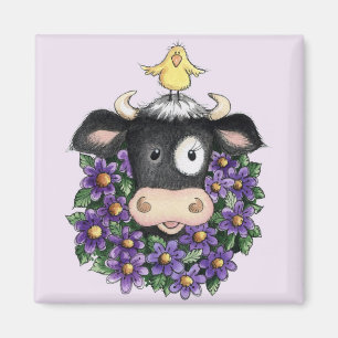 Vache avec couronne - Aimant