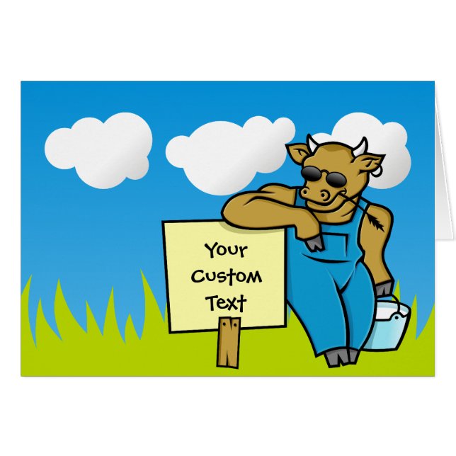 Vache avec signe (Devant horizontal)