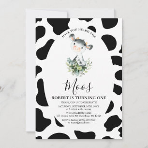 Vache Avez-Vous Entendu Moos Invitation Anniversai