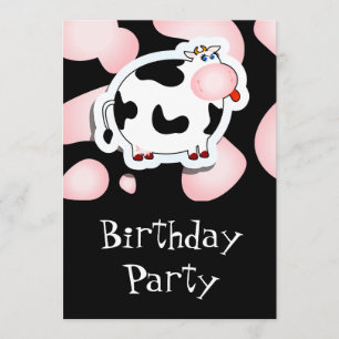 Vache caricaturale, invitation