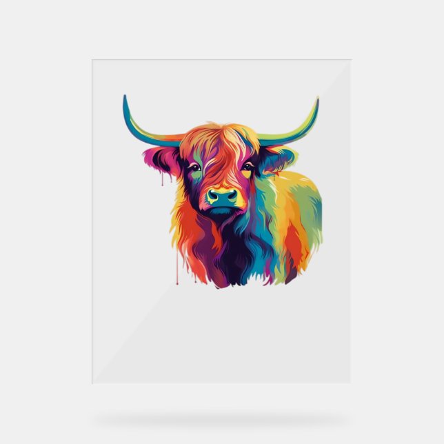 Vache cool dans le T-shirt classique de la prairie (Recto)