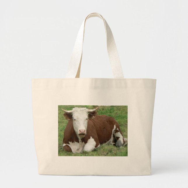 Vache dans le Sac fourre-tout de l'herbe (Devant)
