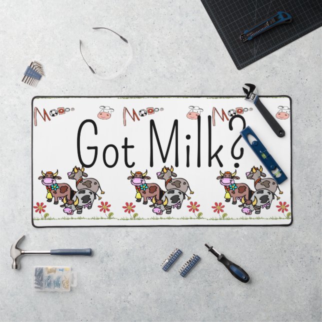 Vache de chat de bureau a du lait ? (Poste de travail)