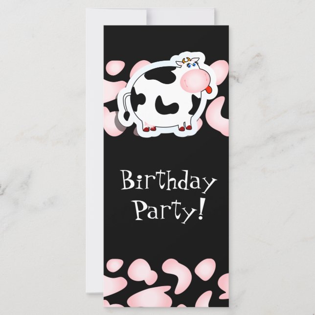 Vache de dessin, carte à crémaillère (Devant)