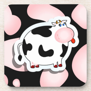 Vache de dessin, dessous de verre