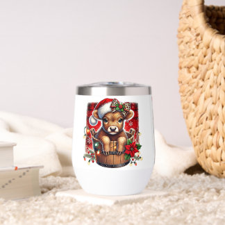 Vache de Noël Highland | Ferme Festive Cute