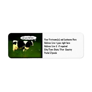 Vache de pensée drôle