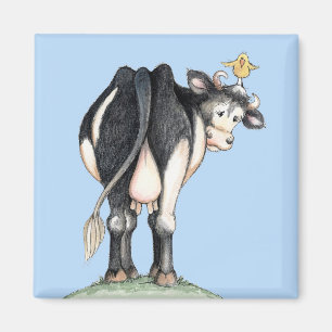 Vache derrière - Aimant