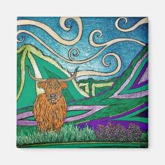 Vache des Highlands - Magnet