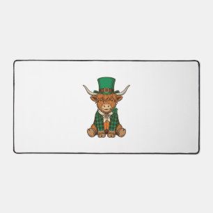 Vache des Highlands mignonne chemise vintage trèfl