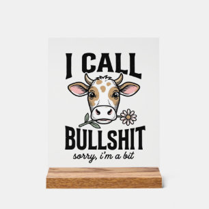 Vache drôle que j'appelle Design de T-shirt vintag