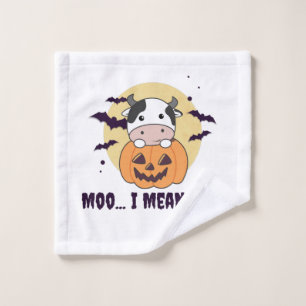 Vache Ghost Cute Kawaii Halloween Moo I Mean Boo