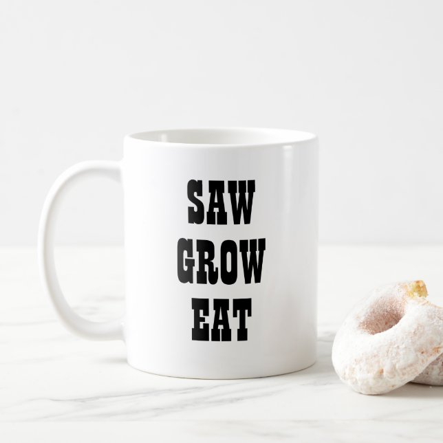 Vache Grow Mangez de la tasse (Avec donut)